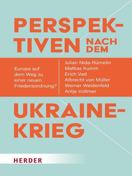 Titeldetails für Perspektiven nach dem Ukrainekrieg nach Julian Nida-Rümelin - Verfügbar